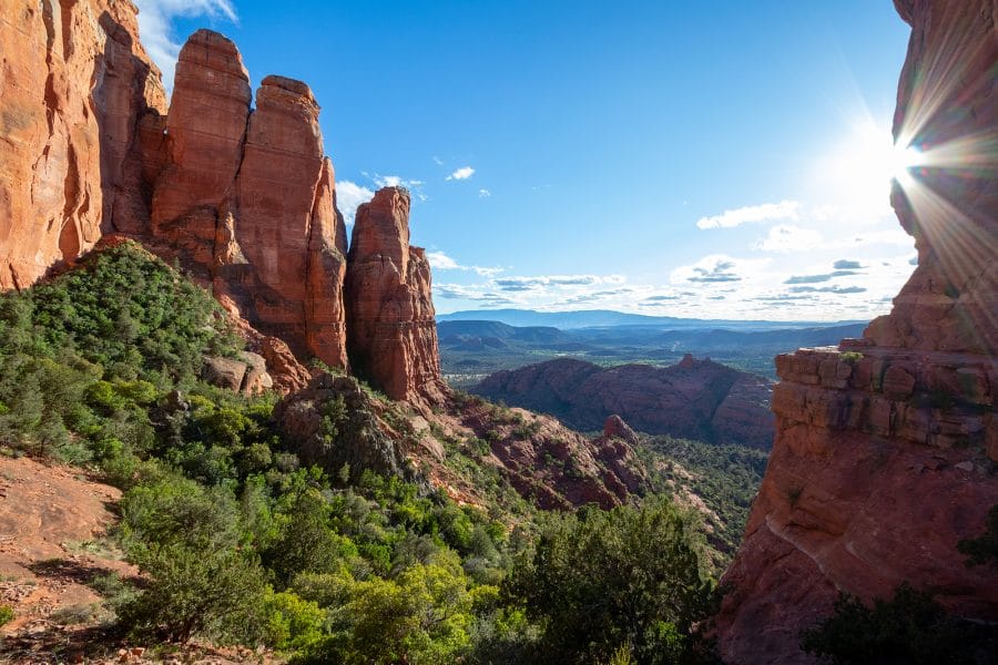 The Arizona landscape on a sunny afternoon.