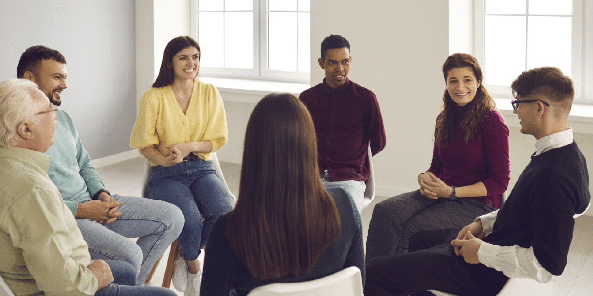 People sitting in a circle